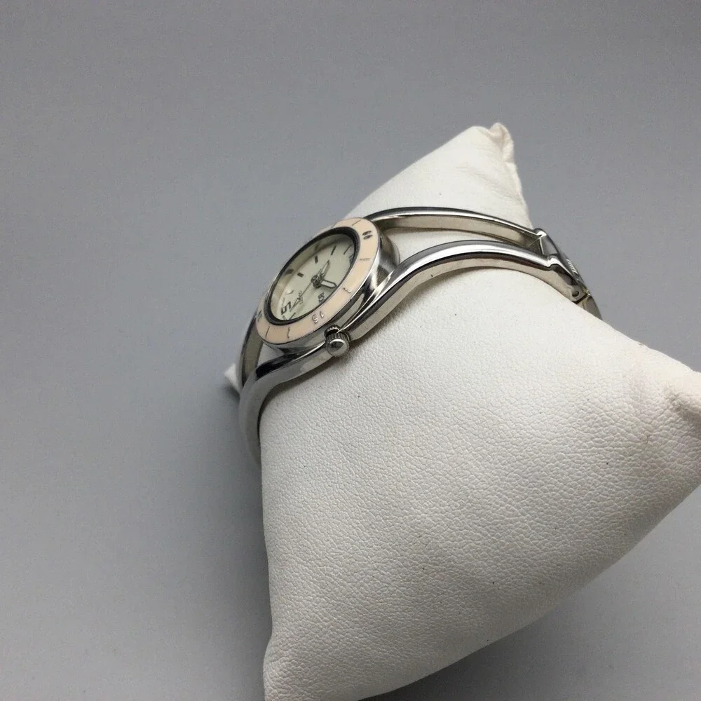 Bongo BG2150 Womens Watch 25mm Cream Dial Silver Tone Bangle Dress New Battery